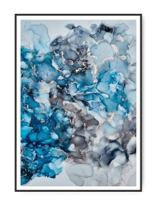 Art Abstract Blue No. 6, 50x70 cm plakat