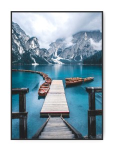 Lake bridge, 70 x 100 cm