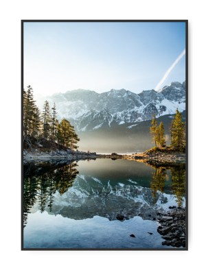 Sunset lake  A4, 21 x 30 cm