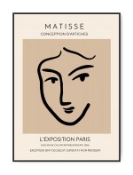Henri Matisse, - Portrait Brown No. 1, 50 x 70 cm plakat