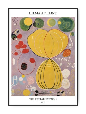 Hilma Af Klint, The largest No. 7, A4, 21 x 30 cm plakat