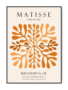 Henri Matisse, Berggruen & Cie orange, 50 x 70 cm plakat