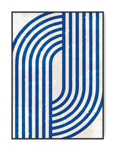 Blue Lines, 50x70 cm plakat