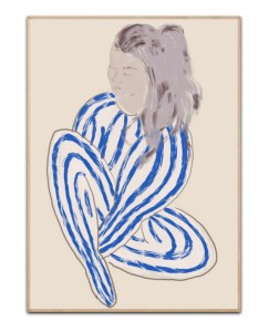 Poster Lagom, Lady Night, A3 (29,7 x 42 cm) – Kunstdruck