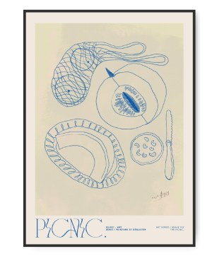 Ana & Yvy Picnic, 50x70 cm Plakat