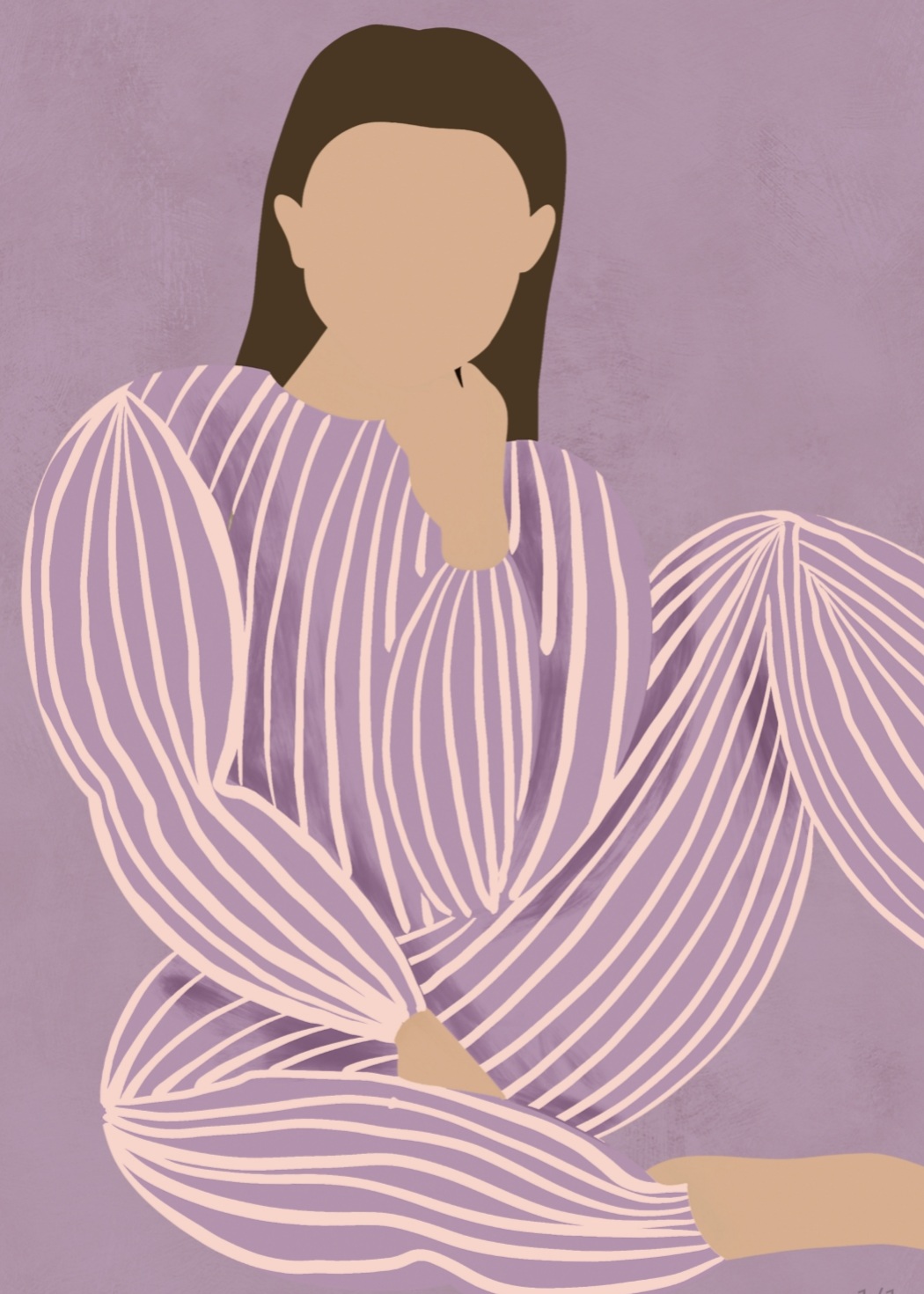 Lagom Purple Lady, A4 plakat - Billede 2