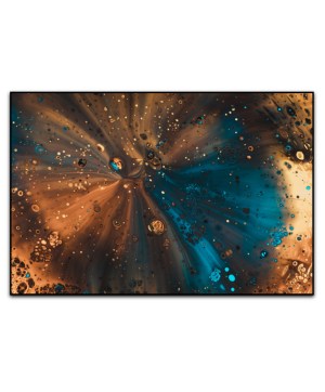 Golden space - Canvas Print 80x100 cm