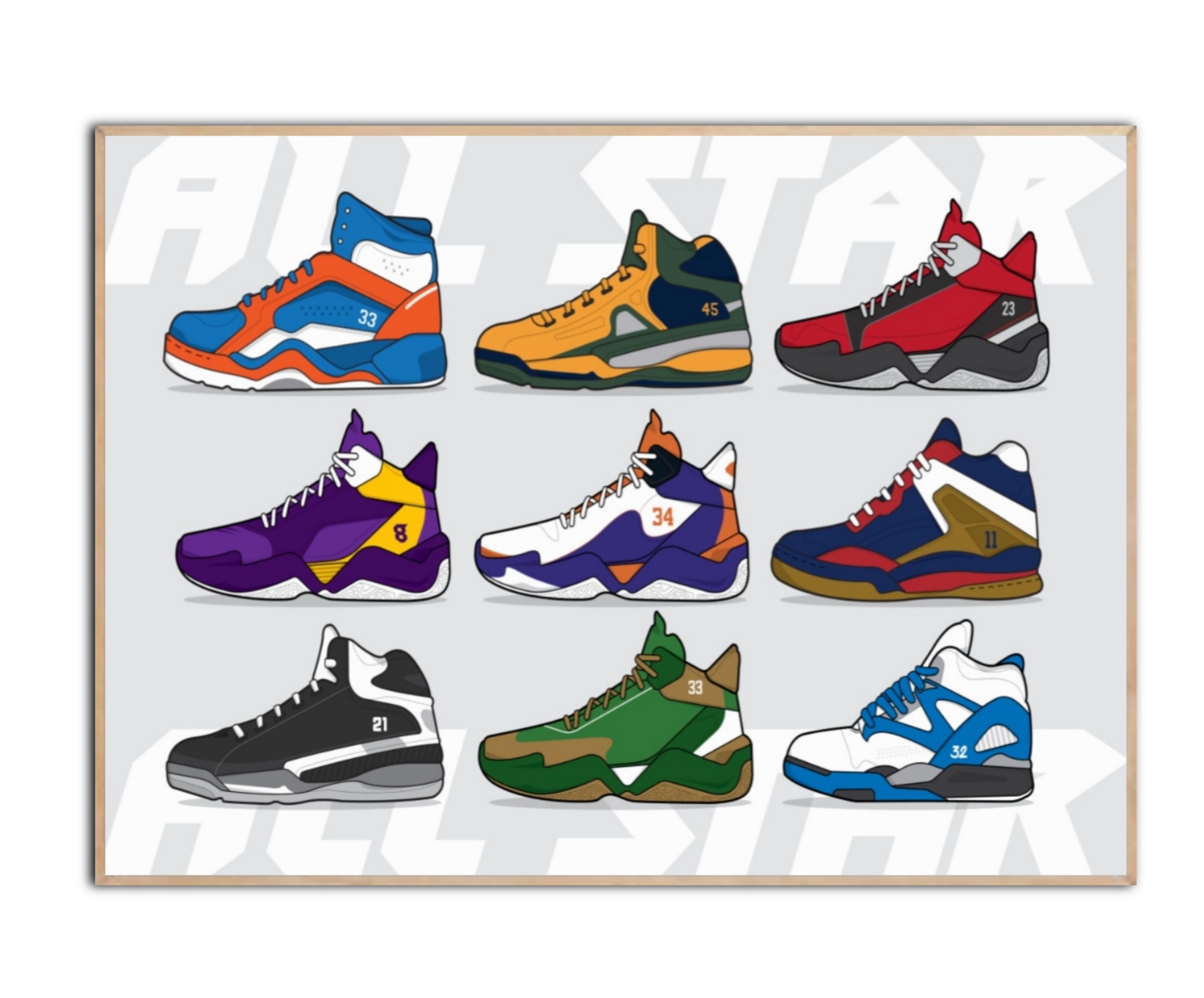 Nike All Star, 50x70 cm plakat