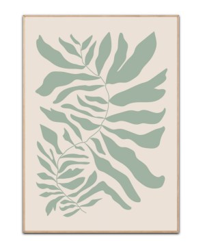 Green Leaf pattern, A4 Plakat