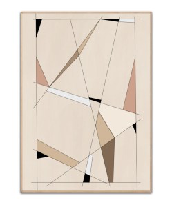 Geometric Beige art No.1, A4 plakat