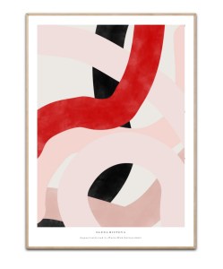Elena Ristova - Aspectratio red no.3, 50x70 cm plakat