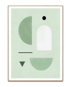 Abstract green no. 1 plakat