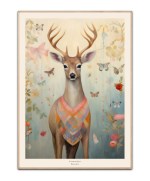 Poster Verdens Dyr Rensdyr, A3 (29,7 x 42 cm) – Kunstdruck