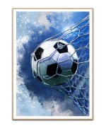 Poster Fodboldmål, A3 (29,7 x 42 cm) – Kunstdruck