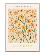 Poster Flower Market London , Str. A3 (29,7 x 42 cm) – Kunstdruck