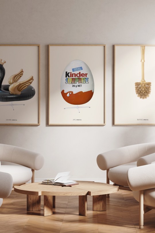 Plakatsæt 3 stk - Koglen Ægget & Svanen