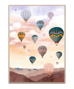Poster Airballoon Sky A3 (29,7 x 42 cm) – Kunstdruck