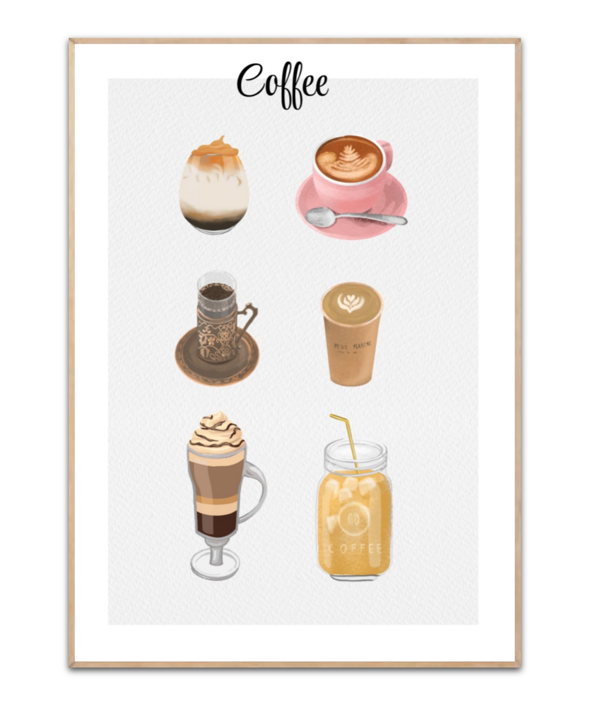Coffee plakat by Petra Lizde - 50x70 cm