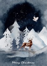 Juleplakat/kort No. 3, Str. A5 (15x21 cm)