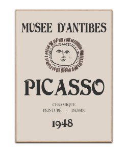 Picasso Musee D´antibes beige plakat, 50x70 cm