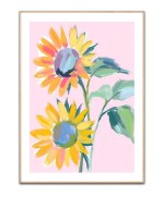 Sunflower plakat by Ohkimiko 50x70 cm