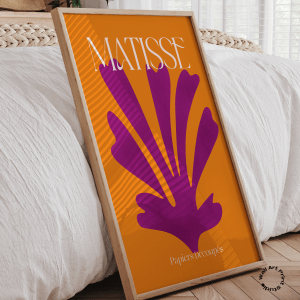 Matisse - Papiers découpés Orange/lilla