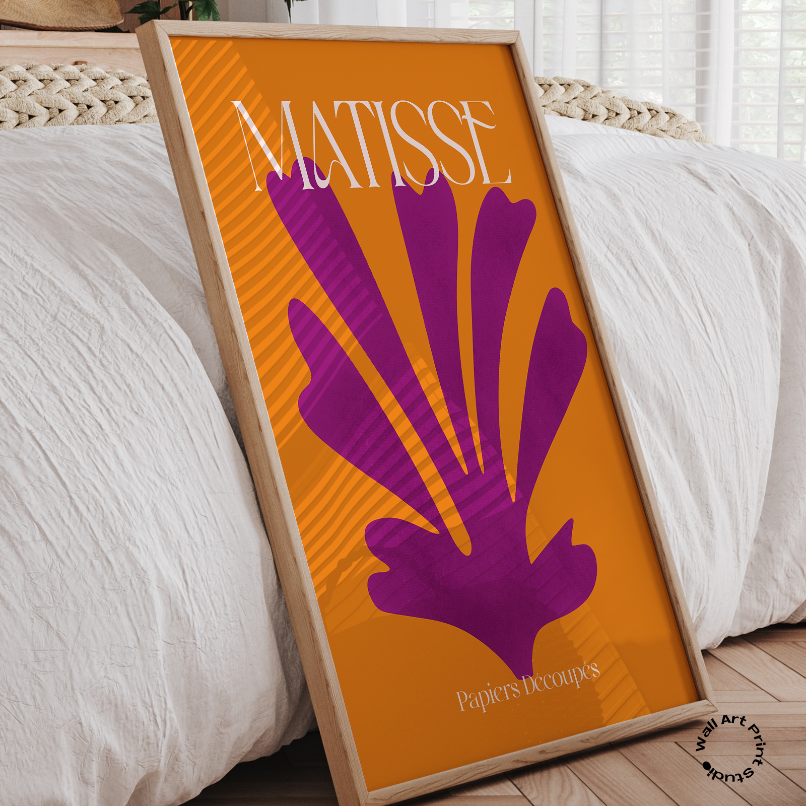 Matisse - Papiers découpés Orange/lilla