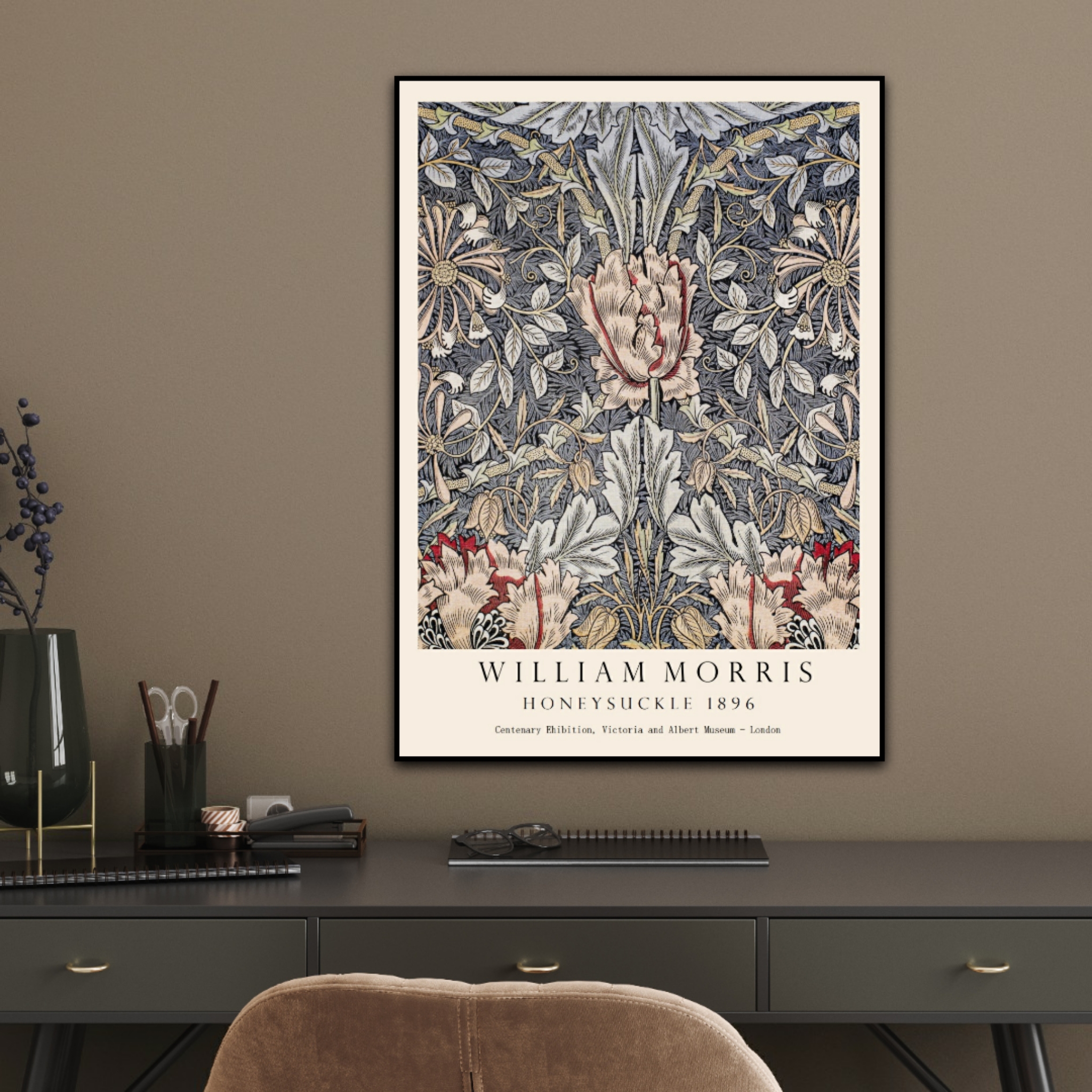 William Morris, Honeysuckle 1896, Poster – Bild 7