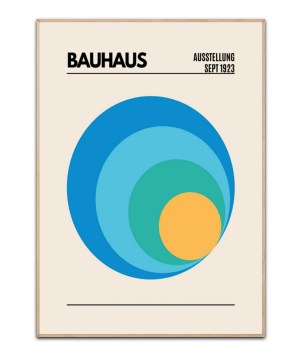 Bauhaus Cirkel blau 1923, Poster