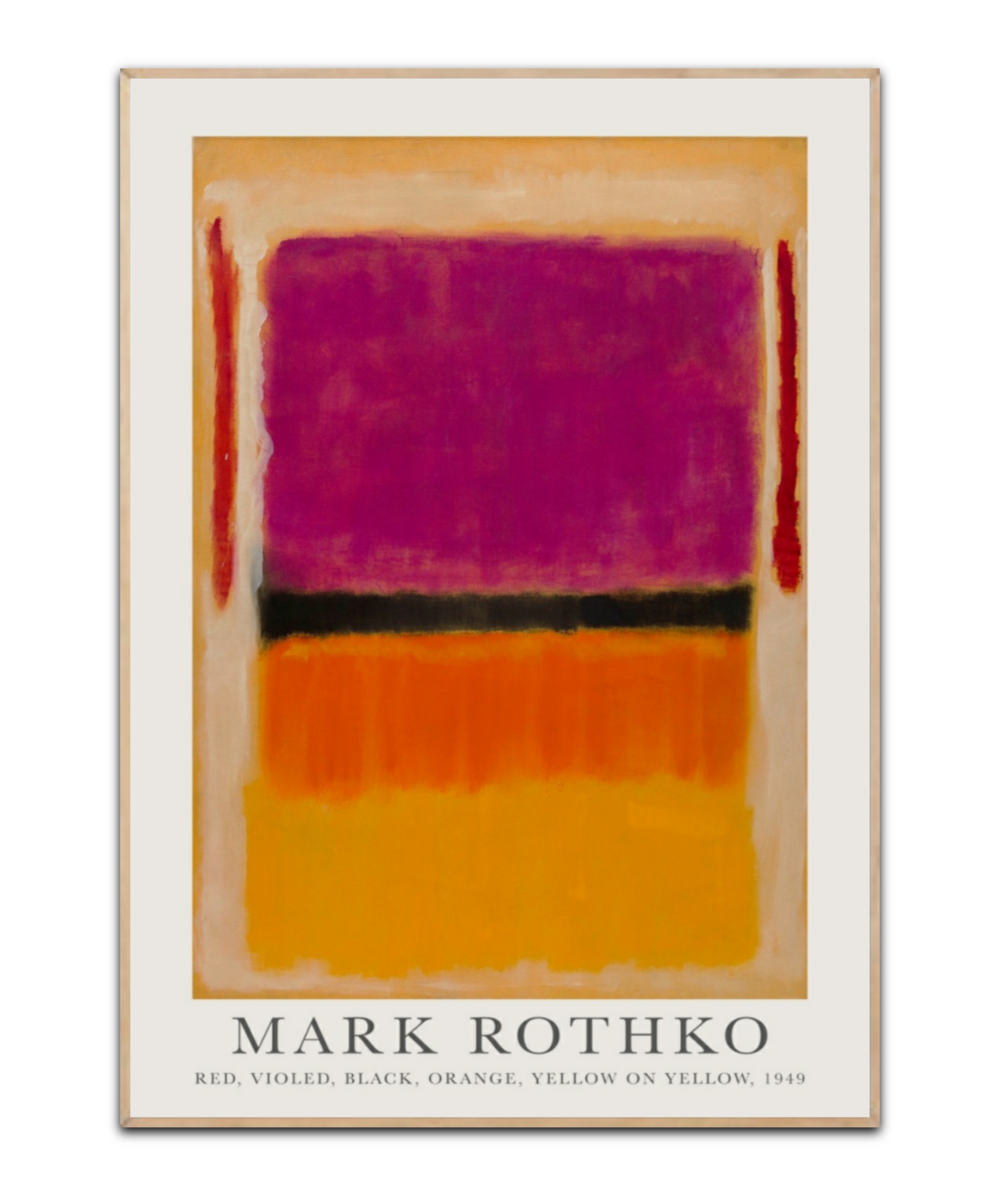 Mark Rothko - Red, violet, black & Yellow, Poster