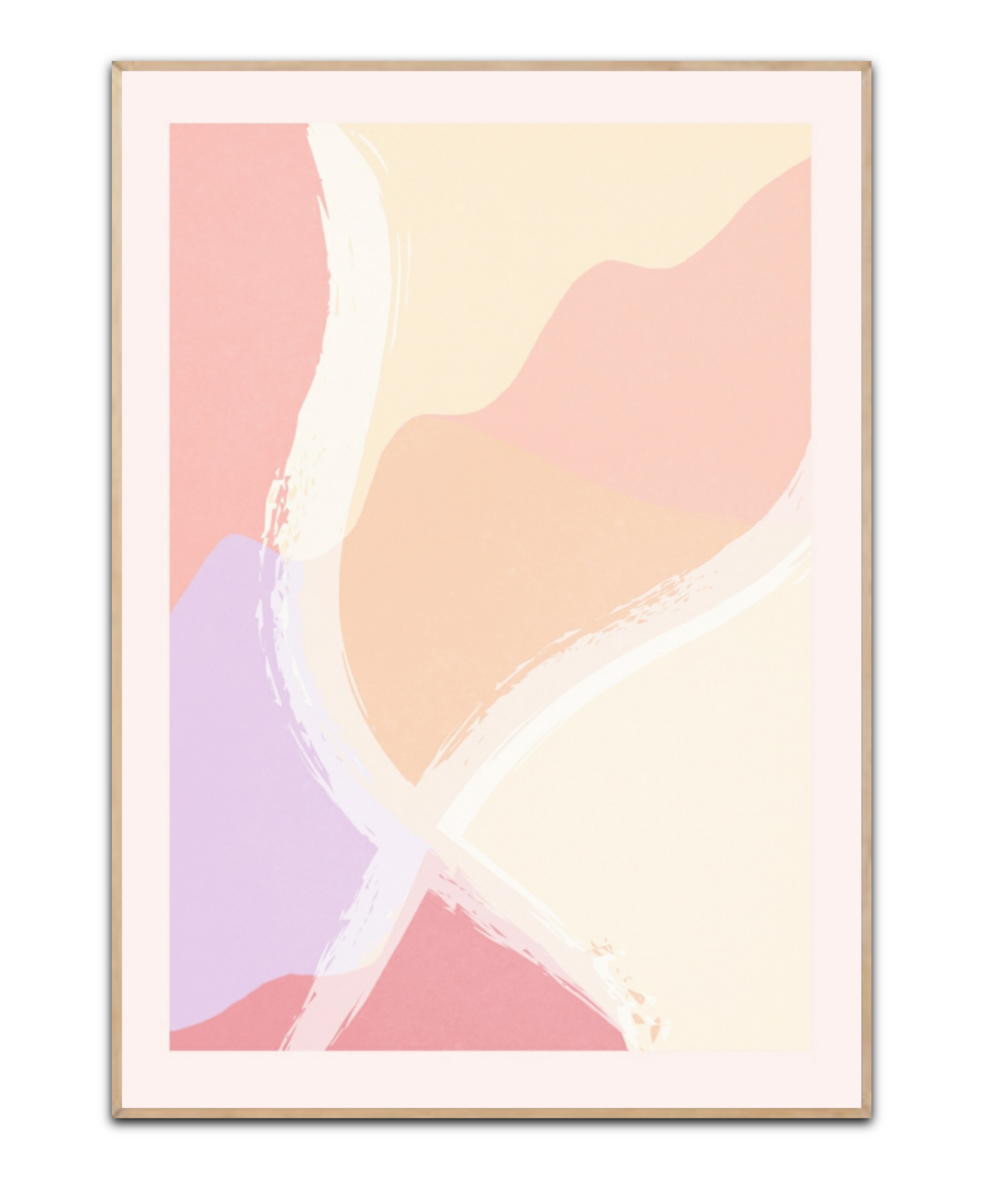 Soft Pastel Abstract No. 1, Poster