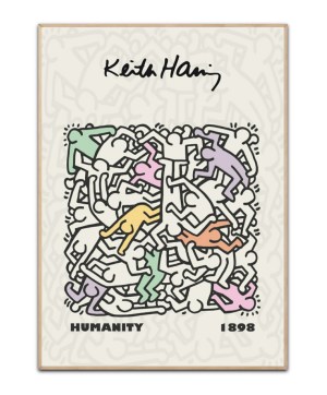 Keith Haring Humanity Poster, .