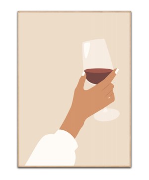 One Glass Of Wine, Poster