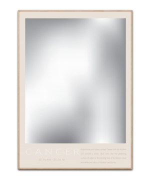 Stjernetegn Krebsen Sölv/weiß, Poster