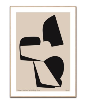 Modern Abstract art gallery, Paris No.8 - Poster