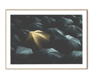 Golden umbrella, Poster