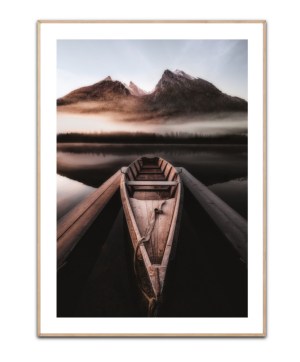 Sunset from a boat, Poster