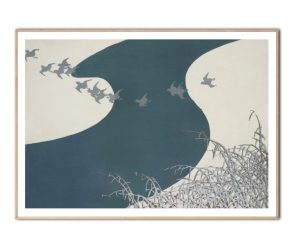 Kamisaka – Birds from momoyundusa 1910, Poster