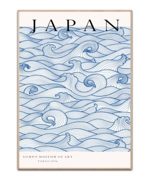 Japan - Waves, Poster