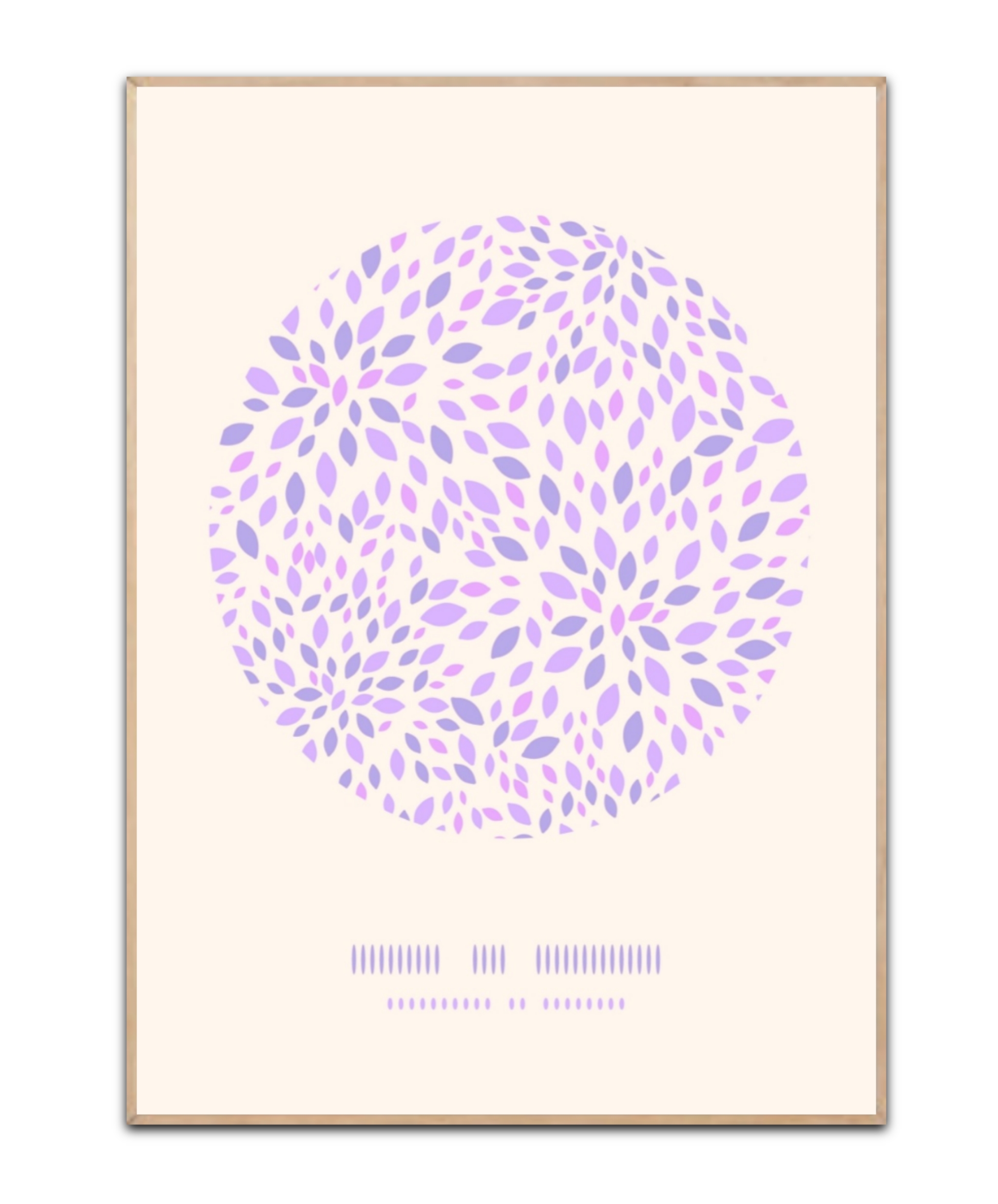 Purple Leaf Circle, Poster