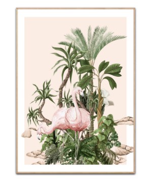 Jungle Flamingos, Poster
