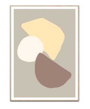 Geometrical Fields Yellow, Poster