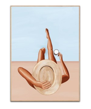 Poolside Girl, A3 Poster