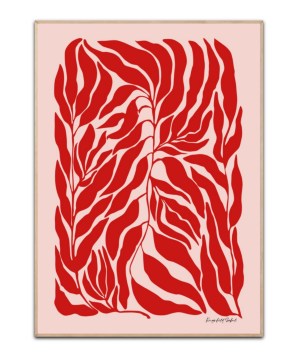 Ragnhild Zobel - Botanical red, Poster