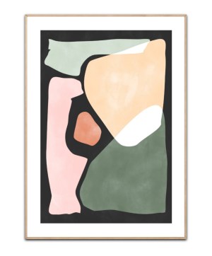 Aspectratio Pink green black no. 1, Poster