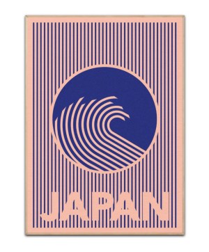 Great Wave of Japan Stadt Rosin Feist, Poster