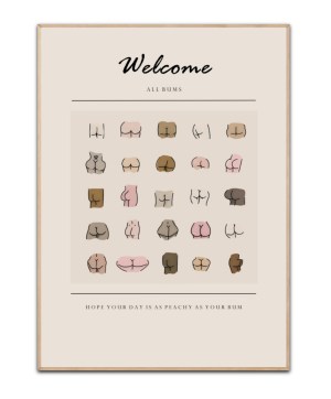 Welcome all Bums, Poster