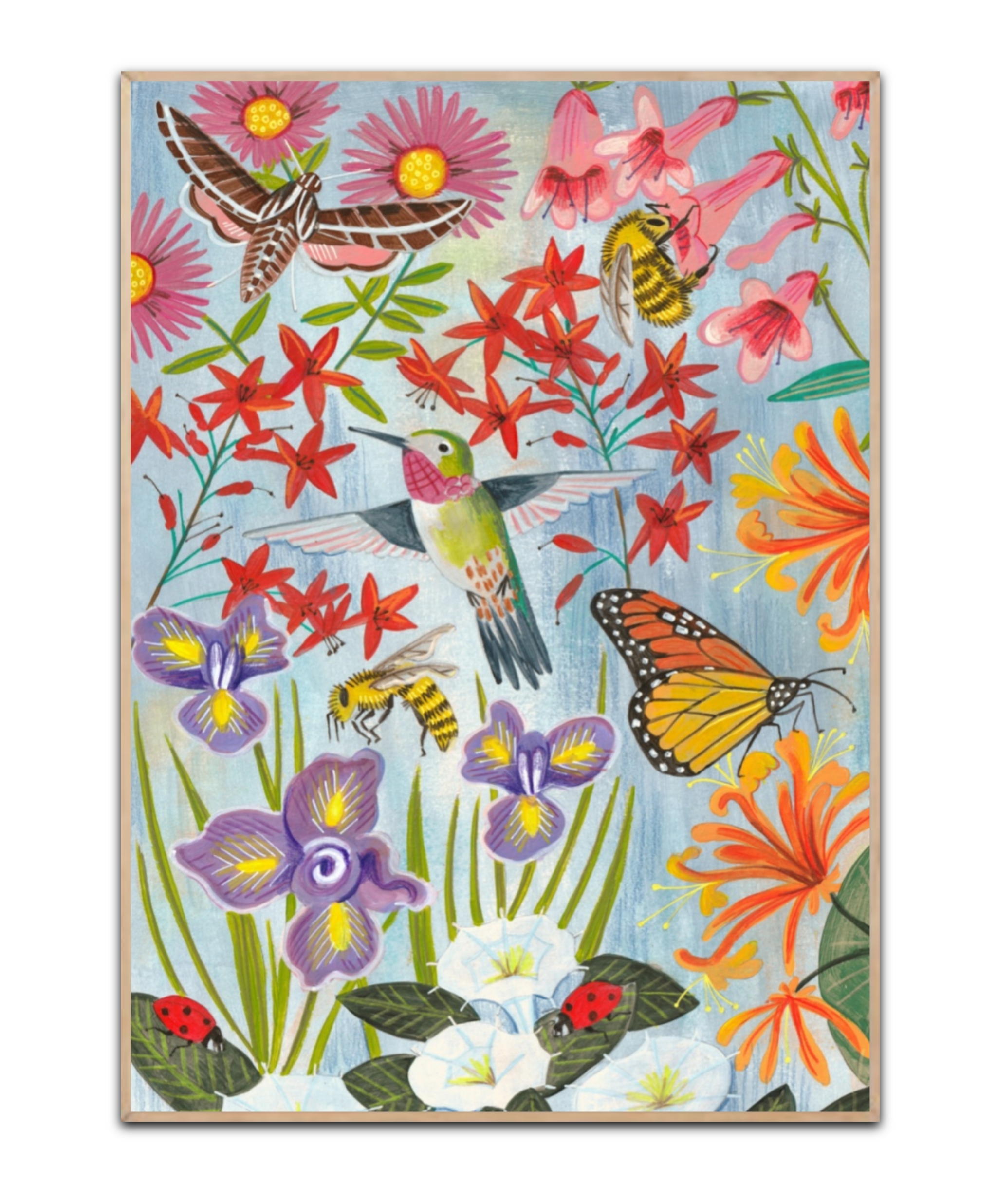 Pollinators and flowers von Caroline Bonne Müller