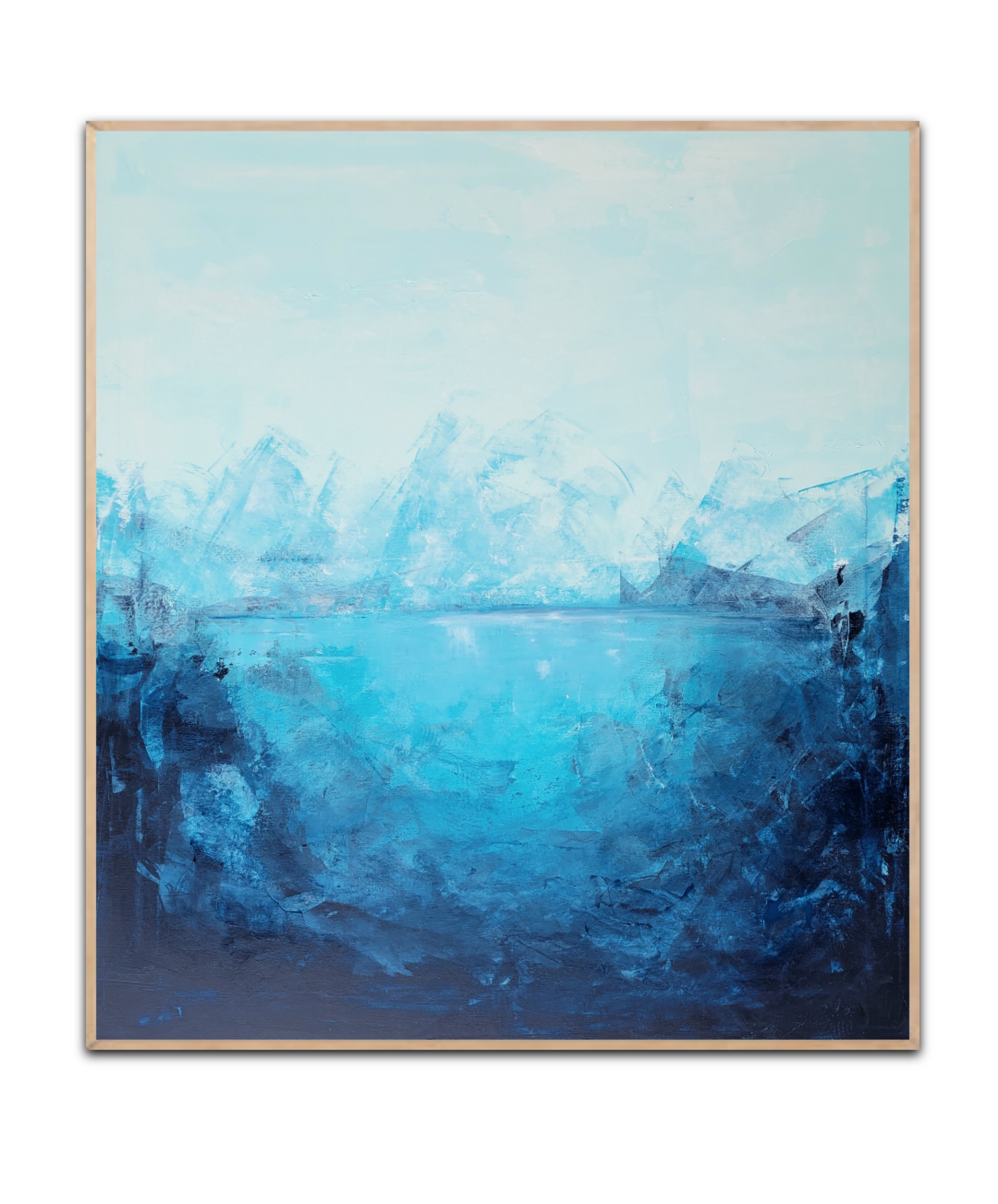 Blue nature, Originalt maleri 90x100 cm – Bild 2