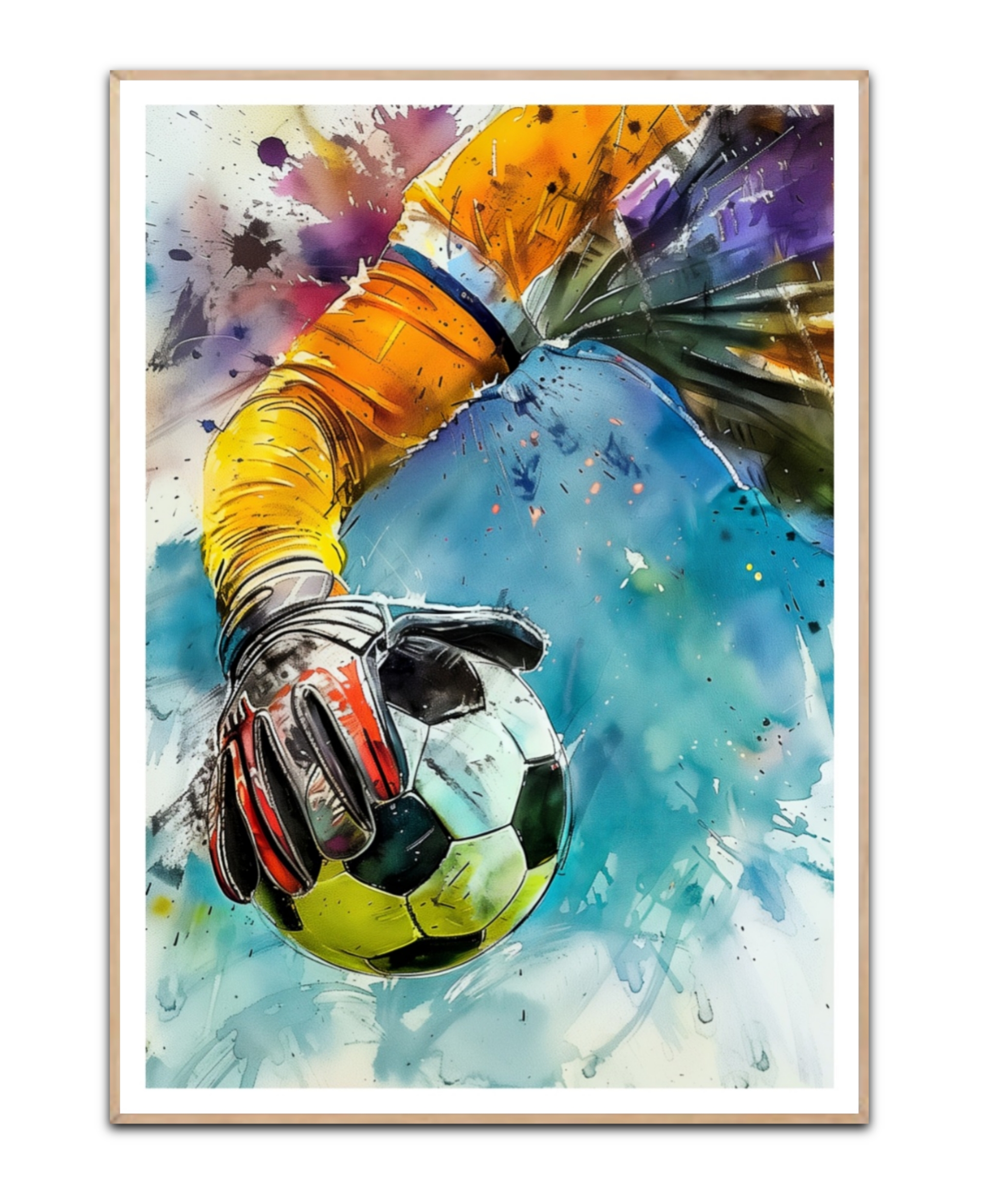 Fußball Torwart, Poster